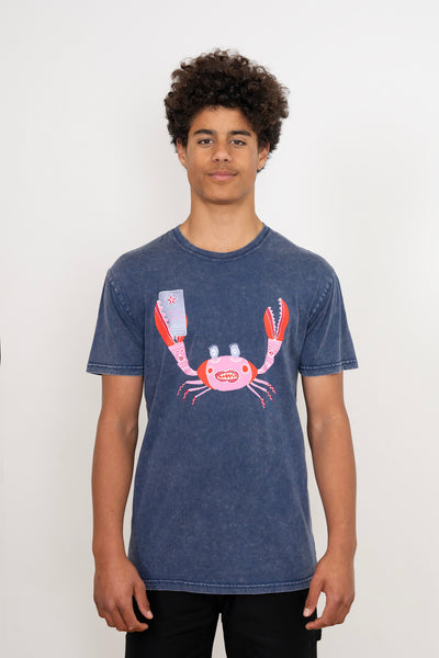 The Certified Crab Guides of Klah Men's Stonewash Tee
