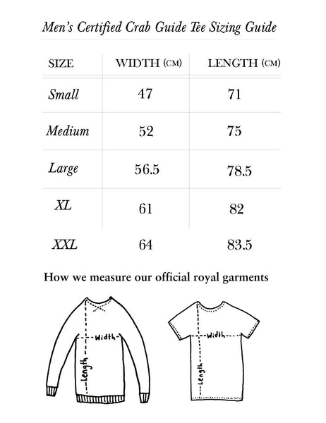 The Certified Crab Guides of Klah Men's Sovereign Tee, Navy