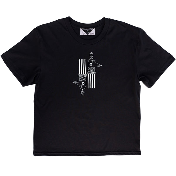 The Ravens of the Realms Women's Monarch Tee, Black