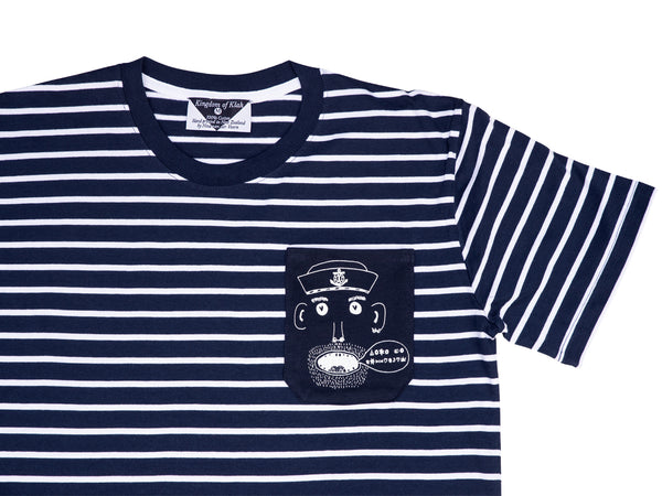 The Sailor's Pocket Men's Striped Tee, Navy