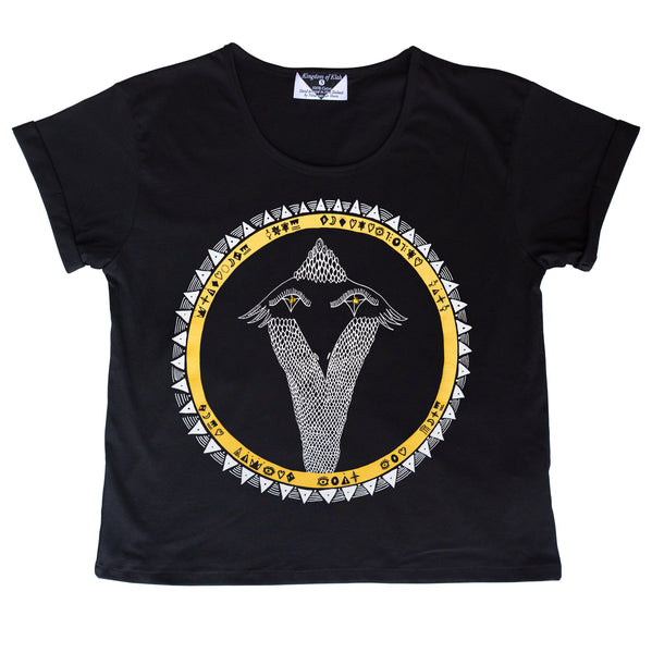 Snakebird Gold Pikeletcycle Gang Women's Baroness Tee