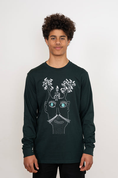 The Man Who Loved Trees Men's Cuffed Longsleeve Tee
