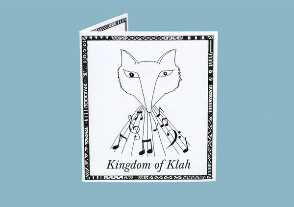 Wolf-Fox Fleece Hoody, Dark Grey Marle