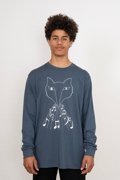 The Wolf-Fox Cuffed Longsleeve Tee