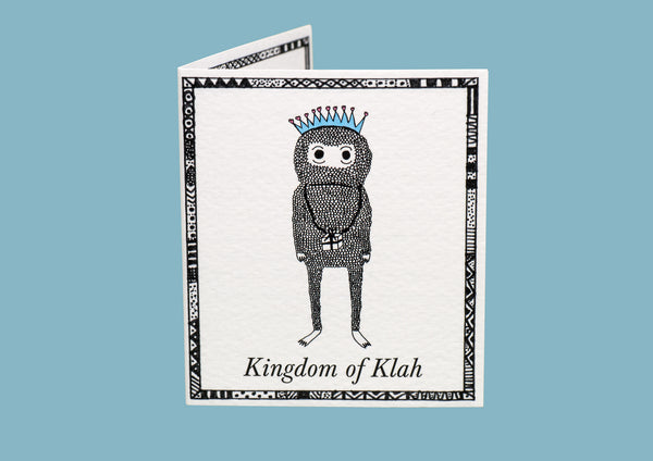 Kingdom of Klah Birthday Monster Story Card