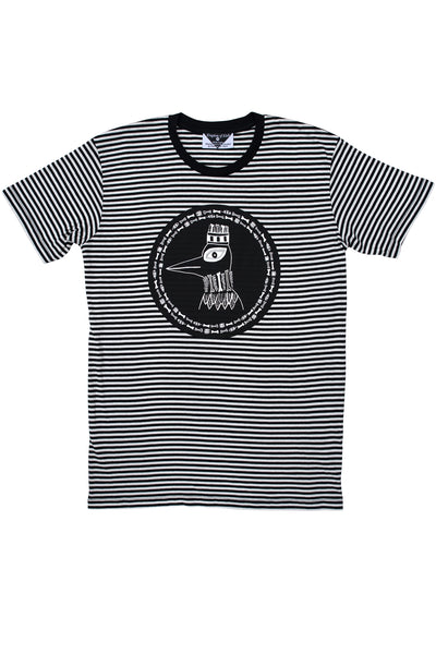 The Boney Birds of Revelry Men's Striped Tee