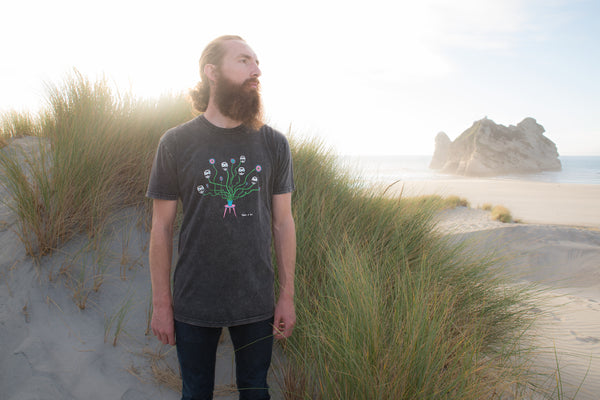 Kingdom of Klah Burglavorous Plant Stonewash Mens Tshirt