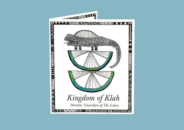 Horatio, Guardian of The Limes Men's Sovereign Tee, Black with Green/Pink