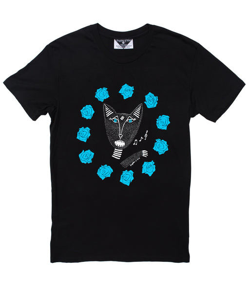 Native Singing Cat Men's Sovereign Tee Cerulean Blue