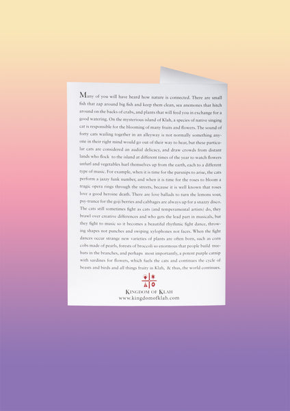 The Native Singing Cats Gift Card in Gold