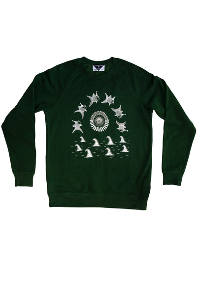 The Pancake Seas & The Wizard Hatted Fish Fleece Sweatshirt