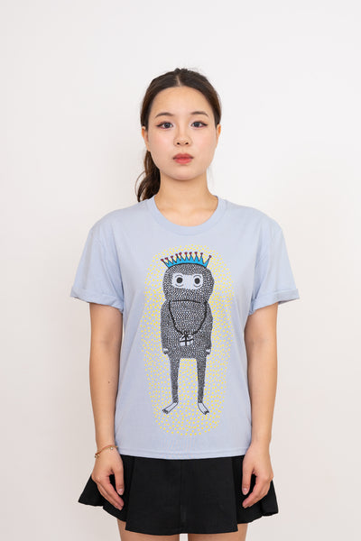 The Birthday Monster Women's Monarch Tee, Pale Blue