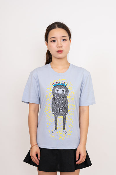 The Birthday Monster Women's Monarch Tee, Pale Blue