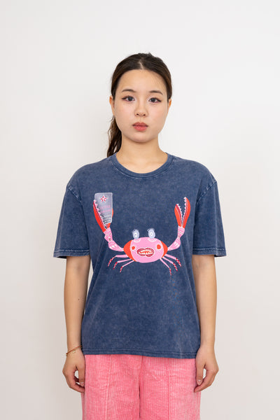 The Certified Crab Guides of Klah Women's Monarch Tee, Stonewash