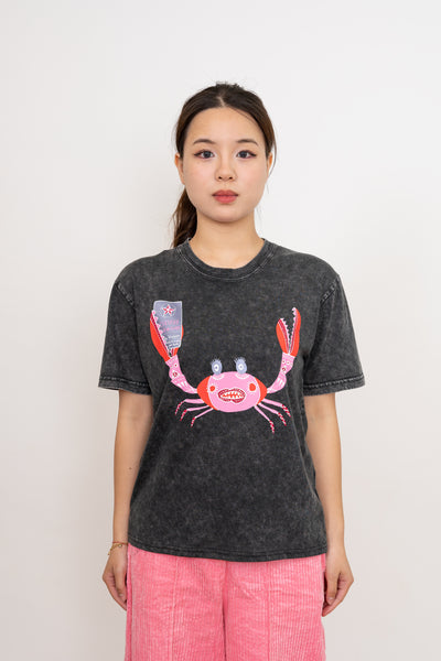 The Certified Crab Guides of Klah Women's Monarch Tee, Stonewash