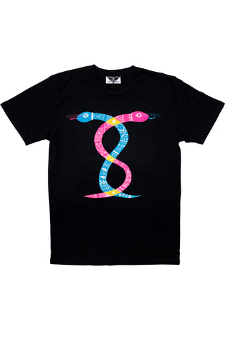 The Infinity Snakes of Time Men's Sovereign Tee, Limited Edition Fluro