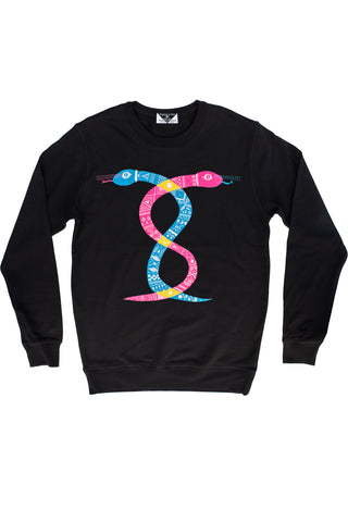 The Infinity Snakes of Time Unisex Royal Sweatshirt
