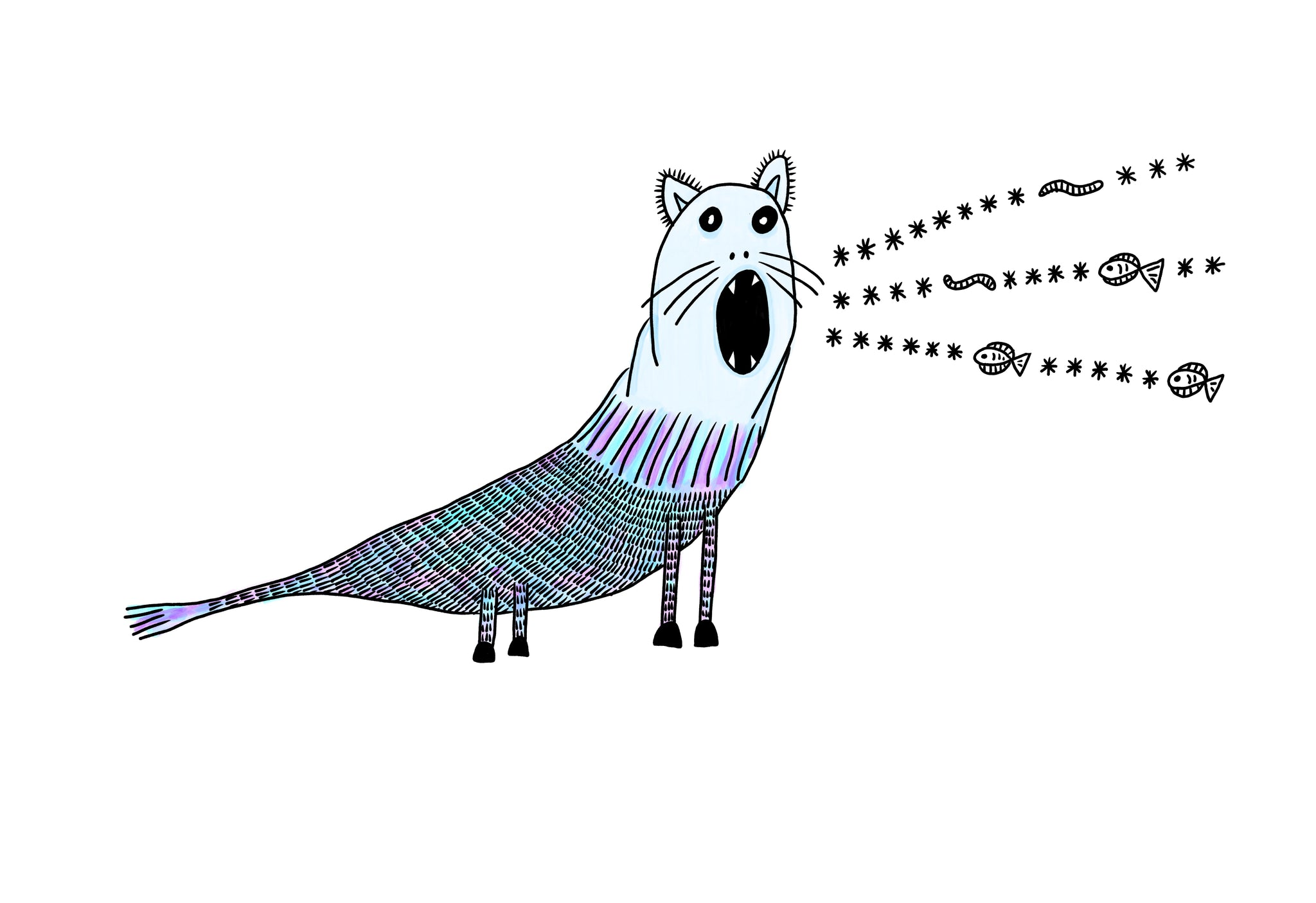 The Sealhog, Noisiest Creature in Klah Greeting Card