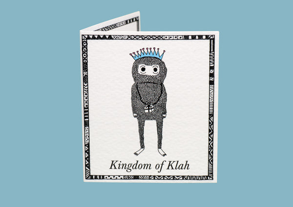 Kingdom of Klah Birthday Monster Story Card