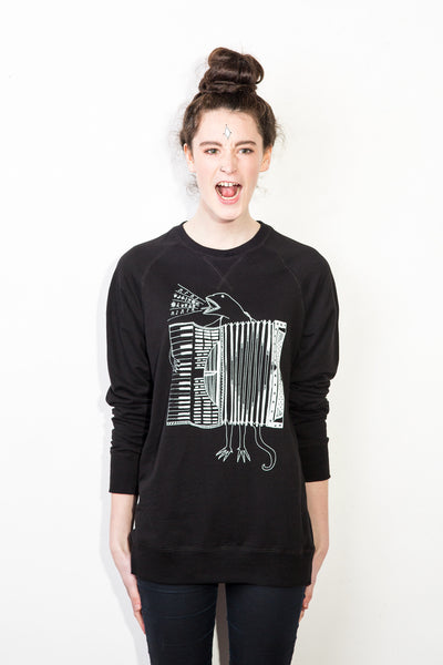 The Accordion of Unexpected Fortunes Unisex Royal Sweater